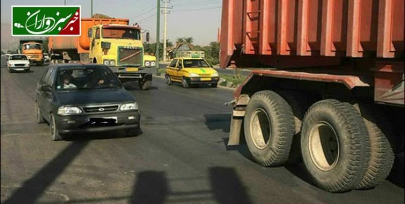 خرابی آسفالت و بی‌قانونی رانندگان ماشین‌های سنگین، از این جاده بوی مرگ می‌آید