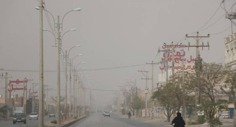 کاهش دید و وزش باد بسیار شدید در استان کرمان