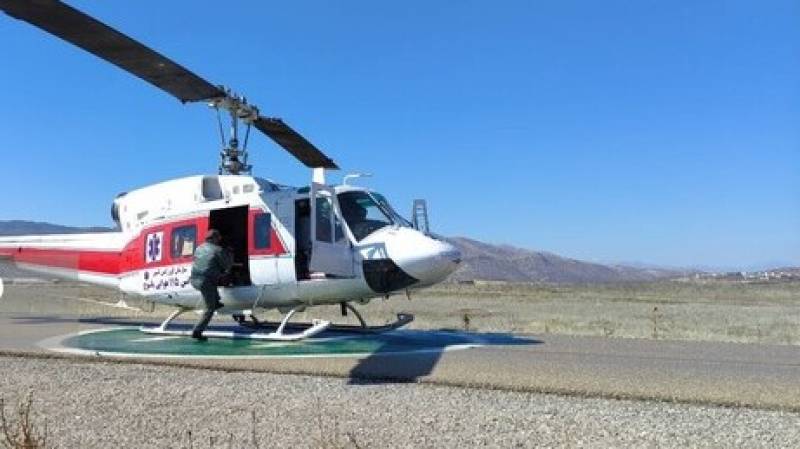 نجات مصدومان تصادف محور راین–جیرفت با امداد زمینی و هوایی اورژانس کرمان