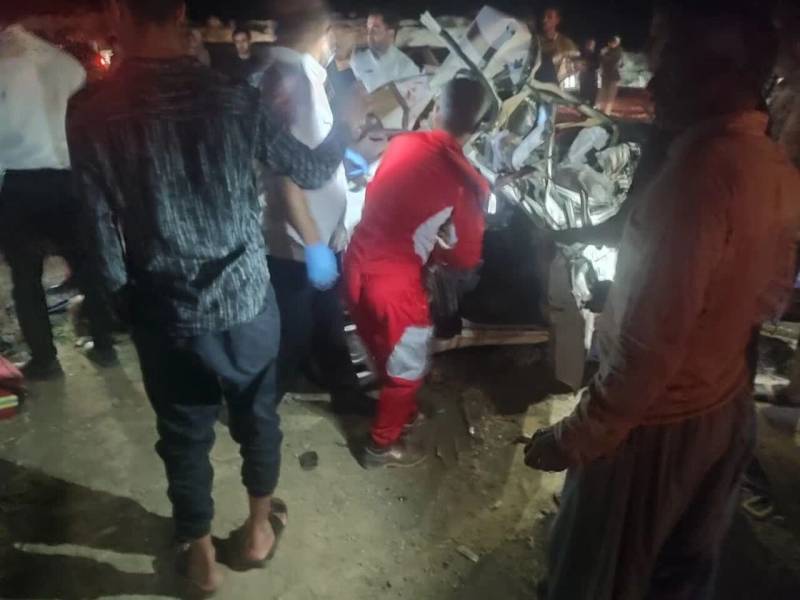 تصادف در جاده جیرفت - کهنوج جان ٢ نفر را گرفت